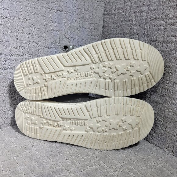 Hey Dude Men's Size US 10 Gray Wally Stretch Iron Moc Toe Moccasin Shoes - Picture 9 of 11